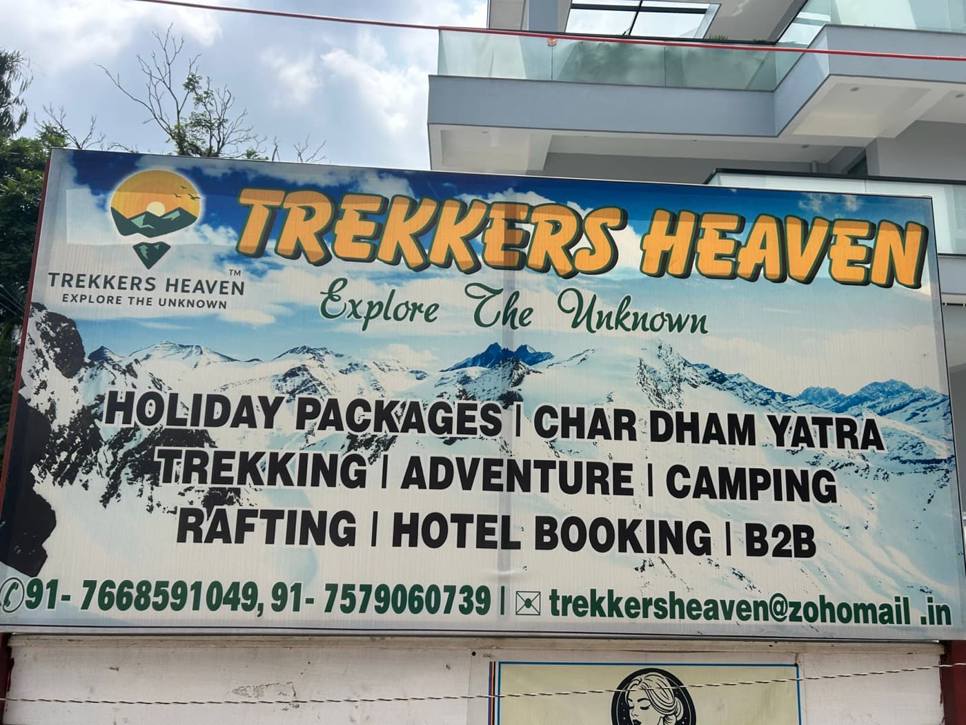 Trekkers Heaven office signboard